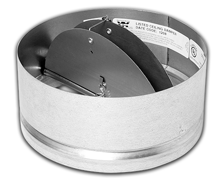 Round Ceiling Radiation Damper